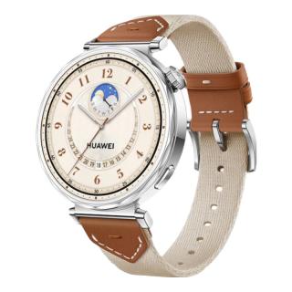 华为 WATCH GT5 智能手表 41mm 马鞍棕 复合编织表带