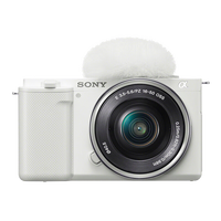 索尼 SONY ZV-E10 APS-C画幅 微单相机 白色 E PZ 16-50mm F3.5 OSS 变焦镜头 单头套机