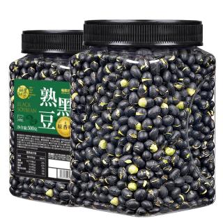 每果时光 熟黑豆 高蛋白 500g 罐装