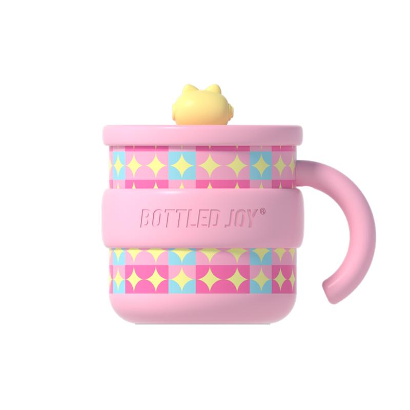 吨吨 BOTTLED JOY 假日吨吨马克杯316不锈钢带盖办公室水杯咖啡杯女