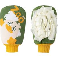 葆氏 搓澡巾双面两用洗澡巾手套沐浴球男女家用搓背强力搓泥带浴花 细砂双面搓澡巾