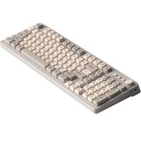 移动端、京东百亿补贴：前行者 V1 98键 2.4G蓝牙 双模无线薄膜键盘 奶油灰 单光