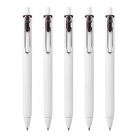 uni 三菱铅笔 uni-ball one系列 UMN-S-05 按动中性笔 白杆黑芯 0.5mm 5支装