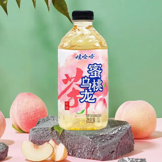 娃哈哈果汁饮料L瓶装水蜜桃柚子水果绿茶冰红茶绿茶茉莉蜜果味饮品 【随机混合，可备注】 1L*4瓶