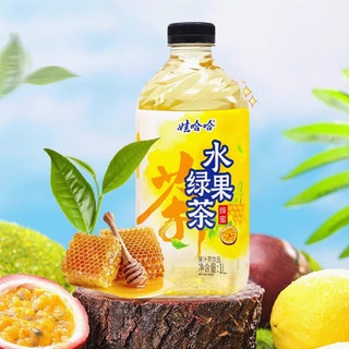娃哈哈果汁饮料L瓶装水蜜桃柚子水果绿茶冰红茶绿茶茉莉蜜果味饮品 【随机混合，可备注】 1L*4瓶