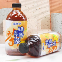 娃哈哈果汁饮料L瓶装水蜜桃柚子水果绿茶冰红茶绿茶茉莉蜜果味饮品 蜂蜜柚子茶 1L*4瓶