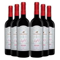 ASKANELI格鲁吉亚红酒萨佩拉维Saperavi干红葡萄酒 均衡口感果香750ml*6瓶