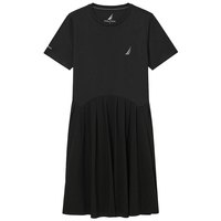 NAUTICA/诺帝卡女装夏季凉感透气时尚气质显瘦短袖连衣裙22DB01