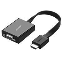 UGREEN 绿联 MM103 HDMI转VGA 视频转接线 0.16m 黑色