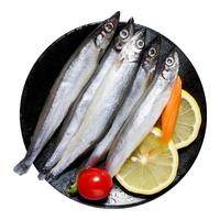 禧美海产 冷冻挪威多春鱼1kg 独立4袋装 满籽大号 烧烤鱼 纯母体家庭装