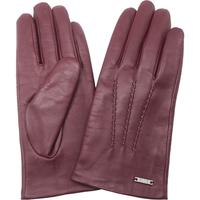 ELLE绵羊皮手套女冬季加绒出行保暖防寒骑行开车真皮手套 黑色 M码