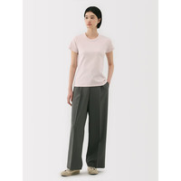 无印良品（無印良品 MUJI）凉感 防汗渍 圆领短袖T恤