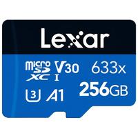 Lexar 雷克沙 633X Micro-SD存储卡 256GB(UHS-I、V30、U3、A1)