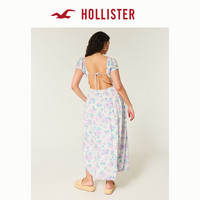 HOLLISTER25夏新款甜美露背泡泡袖连衣裙带胸垫女装KI359-5246 (92A)短版