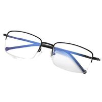 西岚高清防蓝光老花镜男女远近两用自动变焦高档老花眼镜品牌 黑色【渐进多焦点款】 250度 61-65岁