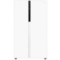 美的 MR-630WKPZE 风冷无霜 流苏白 600L 对开门冰箱