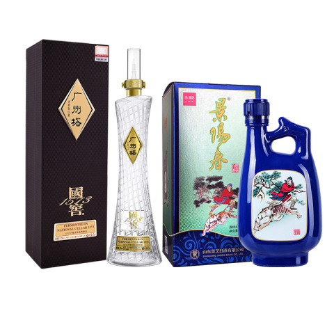 省2189.5元】其他品牌白酒_国窖1573广州塔53度600ml+景芝景阳春
