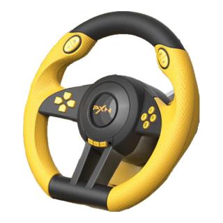 PXN莱仕达V3PRO 赛车游戏方向盘switch马车8马里奥赛车模拟器索尼克模拟驾驶PC电脑PS4 黑曜黄