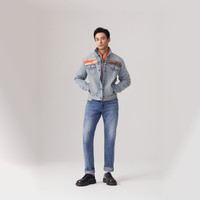 Levi's李维斯25年春夏男士牛仔夹克外套72334 蓝色 S