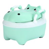小哈伦 PZ019 儿童坐便器 河马款 托帕绿