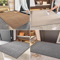布迪思剑麻入户地垫日式亚麻门垫玄关蹭土脚垫进户门口除尘防滑户外地毯 烟灰色【第六代升级工艺】 60cm*90cm 【0甲醛放心用】