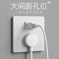 LSNUO86开关插座面板一开五孔插座带开关双控usb充电墙壁暗装电源插座 五孔插座（限购一件）