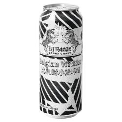 斑马精酿 比利时小麦白啤精酿啤酒 500ml*12听