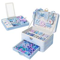 Disney 迪士尼 儿童发饰礼盒套装玩具女孩高档艾莎公主发夹卡圈