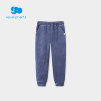 丽婴房童装儿童裤子男女童宝宝加绒针织长裤中小童休闲裤冬 灰蓝 140 CM/10岁