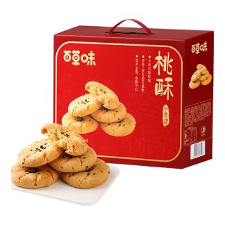 88VIP：百草味 桃酥礼盒800g传统中式糕点零食年节休闲食品