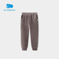 丽婴房童装儿童裤子男女童宝宝加绒针织长裤中小童休闲裤冬 深灰 140 CM/10岁