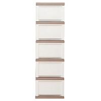 IRIS 爱丽思 抽屉式收纳柜 5层 32*42*106.8cm 茶色