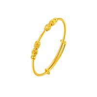 TSL 谢瑞麟 YQ824 儿童平安足金手镯 4.1cm 4.45g