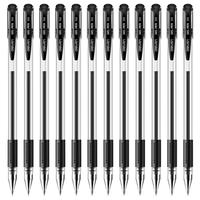 deli 得力 34567 拔帽中性笔 黑色 0.5mm 12支装