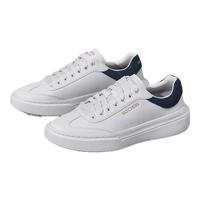 SKECHERS 斯凯奇 板鞋男士绑带休闲鞋子时尚百搭鞋232858 白色/黑色/WBK 41
