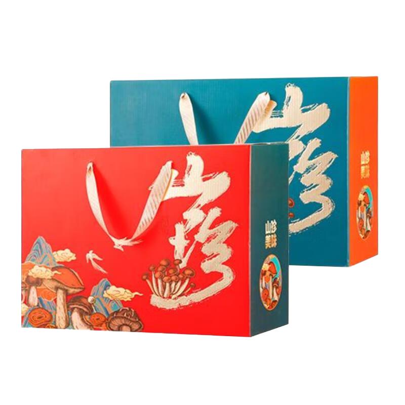 鼎芝毅 山珍菌菇礼盒 东北特产云南菌子 新春年货礼盒 长辈的 【山珍A款】公司