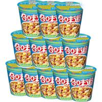 日清食品 NISSIN日清 合味道 香辣海鲜风味 74g*12杯杯整箱装 速食方便泡面早餐面 香辣海鲜风味74g*12杯