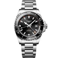 LONGINES 浪琴 康卡斯潜水系列GMT 男士自动上链腕表 L3.790.4.56.6