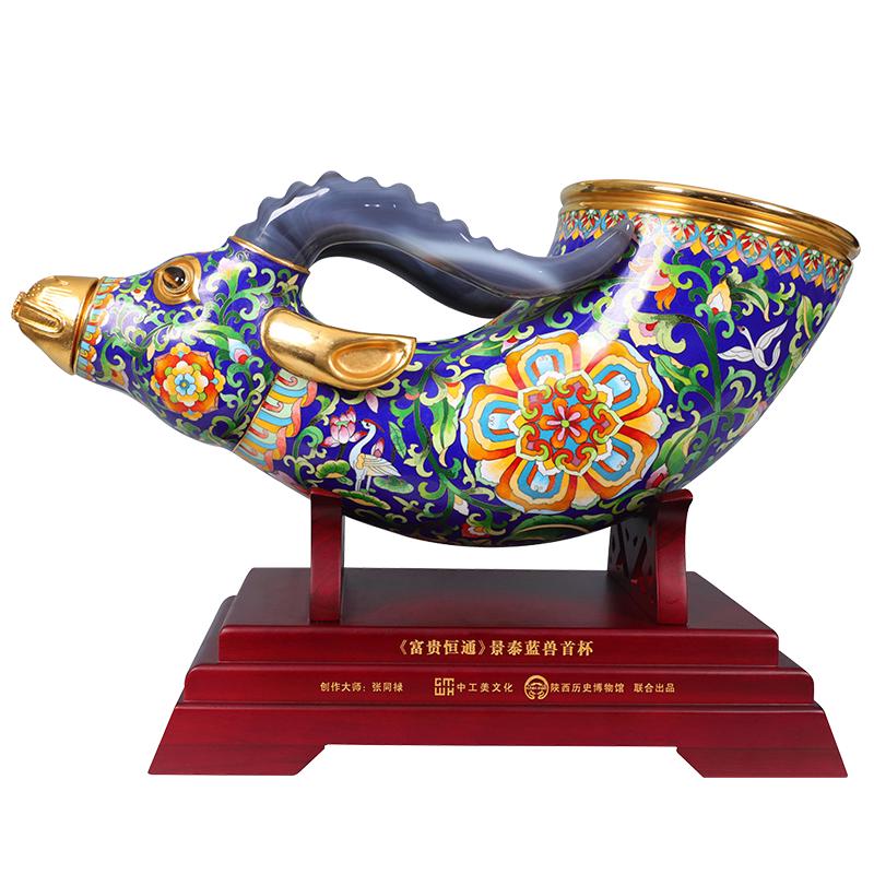 收藏天下 张同禄《富贵恒通》50x19x25(h)cm