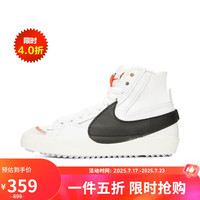 NIKE 耐克 Blazer Mid '77 Jumbo 中性休闲运动鞋 DQ1471-100 白色/黑色 35.5