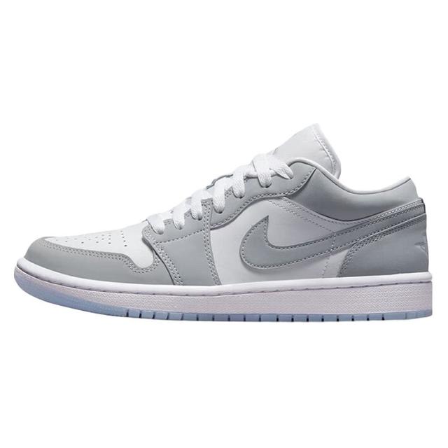 移动端、京东百亿补贴：AIR JORDAN 正代系列 Air Jordan 1 Low 女子篮球鞋 DC0774-105 白色/狼灰/铝蓝 37.5