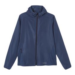 迪卡侬 运动外套男秋户外跑步训练防雨防风衣蓝色XXL-4826161
