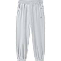 asics亚瑟士童装24春夏季男女童舒适防蚊裤轻薄防晒裤百搭运动裤 1120浅灰色 120cm