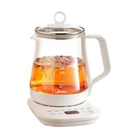 美的（Midea）养生壶大容量 煮茶器智能预约1.5L烧水壶 恒温煮茶壶 办公室电水壶 花茶壶 【316材质】MK-YSP1508 1.5L