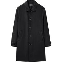 PEACEBIRD MEN 太平鸟男装 男士中长款大衣 B1AAC4208 黑色 XL