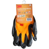 3M 劳保防滑手套 橙色 L