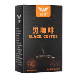 问斯 浓缩美式黑咖啡高咖啡因速溶考试无蔗糖熬夜冷冲提醒防神困 30条黑咖啡