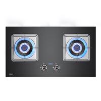 四季沐歌燃气灶双灶家用煤气灶天然气5.2kW大火力猛火嵌入式灶具 台式液化气炉具 双边独立定时 1级能效