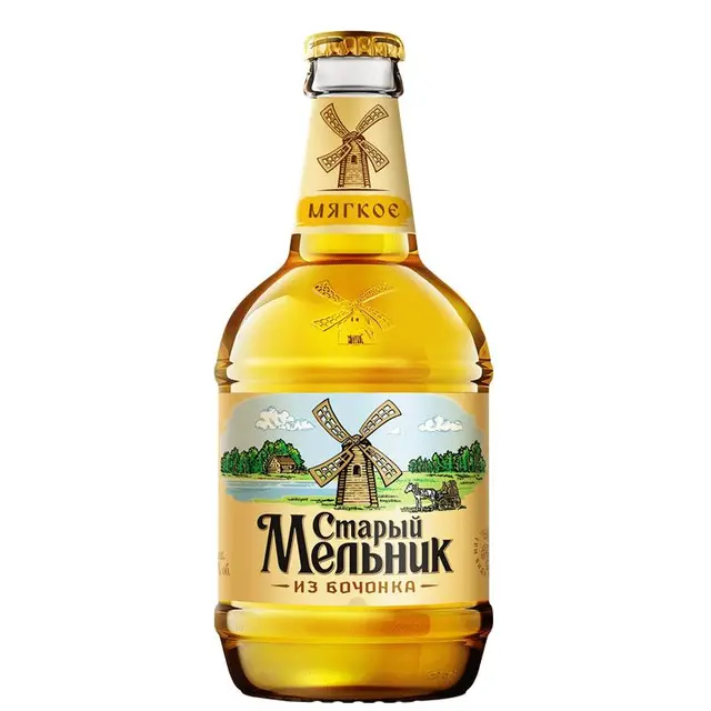 MENBHUK CMAPBIU 老米乐 俄罗斯啤酒 原装进口啤酒 淡爽型 整箱450ml