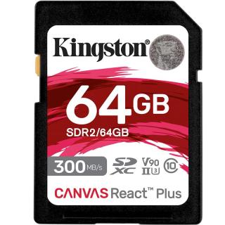 Kingston 金士顿 SDR2系列 SD存储卡 64GB（UHS-II、V90、U3）